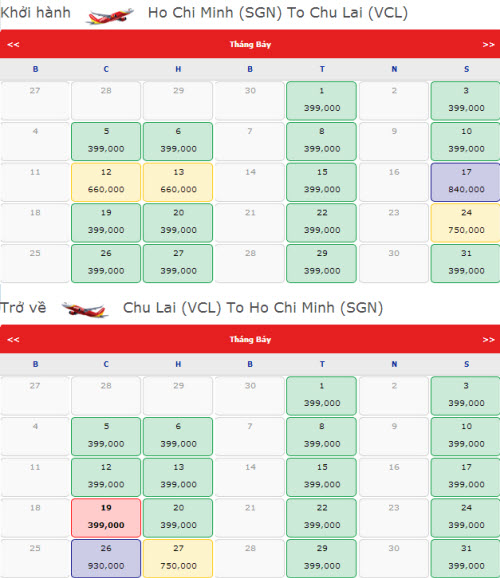 Vé máy bay Chu Lai Phú Quốc