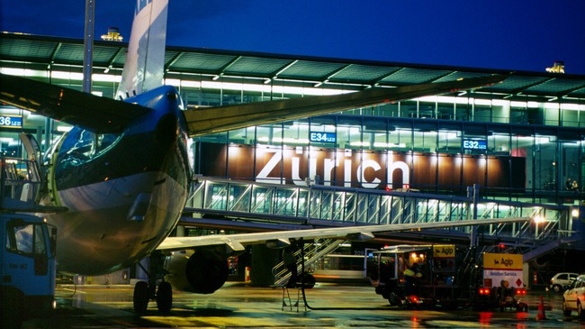 Vé máy bay đi Sân bay quốc tế Zurich thuộc bang Kloten của Thụy Sĩ