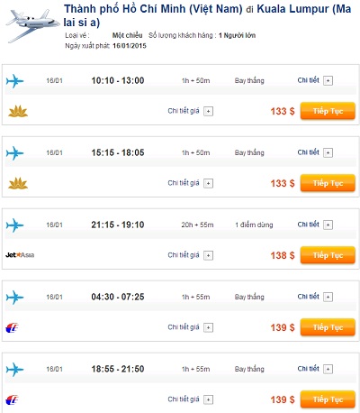 Đại lý bán vé máy bay đi Malaysia tại quận hai