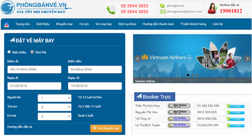 Đặt vé máy bay