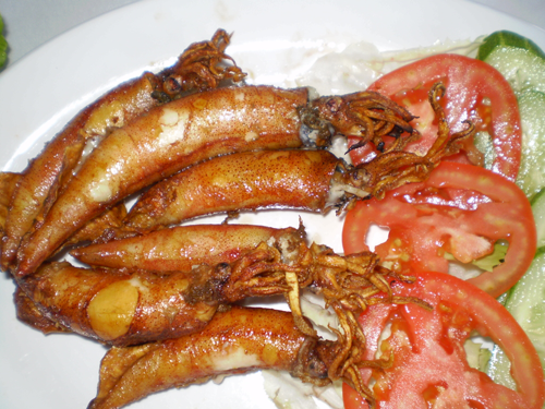 Mực trứng nướng Mực trứng nướng