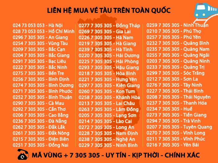 Đại lý bán vé tàu hoả tại Hà Giang bán vé Tàu tất cả các tuyến