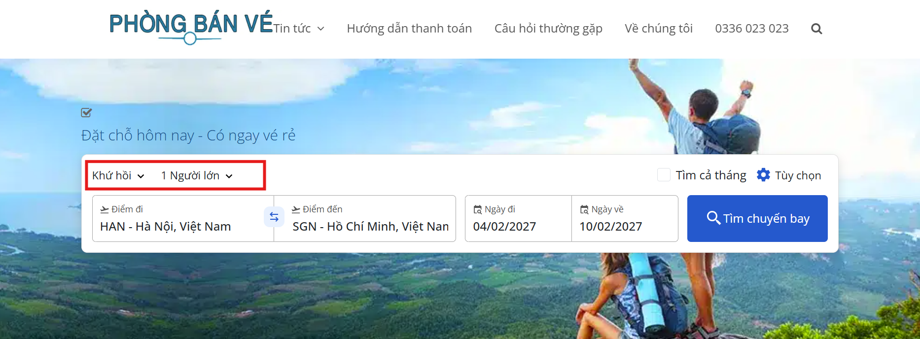Đặt vé khứ hồi sớm giúp hành khách chủ động lịch trình ngày Tết