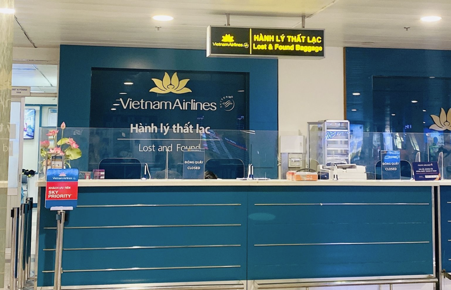 Khu vực giải quyết Hành lý thất lạc của VietnamAirlines
