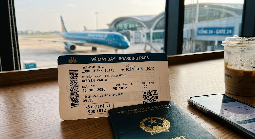 Vé máy bay Long Thành Điện Biên giá rẻ