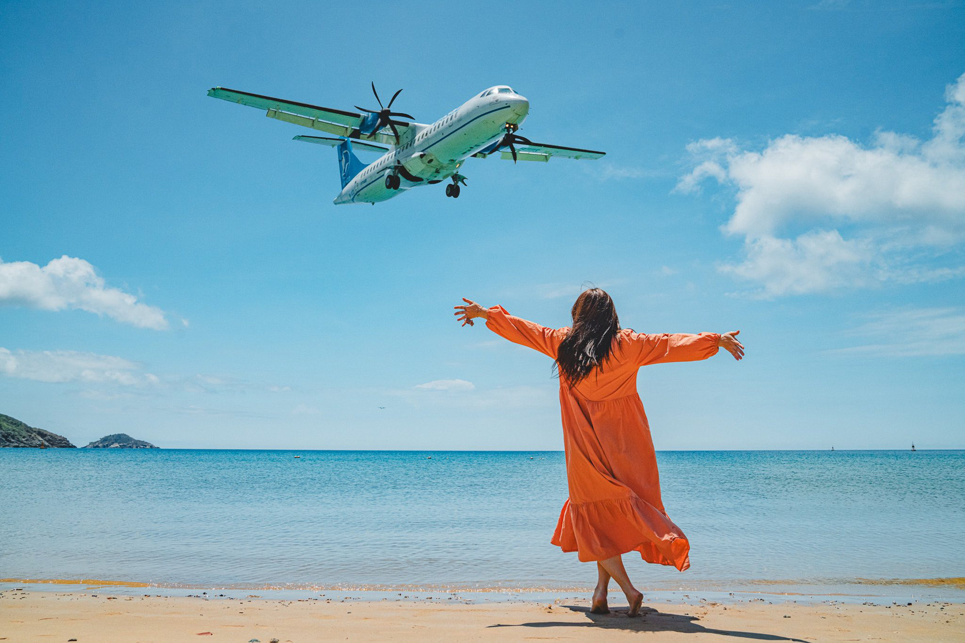 check in máy bay tại Côn Đảo